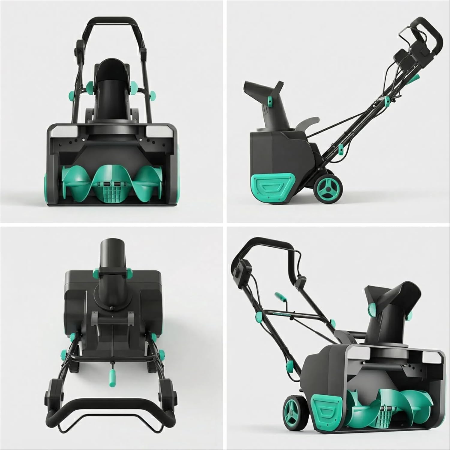 Garvee 20" Cordless Electric Snow Blower- 40V 4.0Ah Battery Powerful Motor 19.6FT Throw Distance Lightweight Maneuverable for Driveways Patios Sidewalks