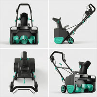 Garvee 20" Cordless Electric Snow Blower- 40V 4.0Ah Battery Powerful Motor 19.6FT Throw Distance Lightweight Maneuverable for Driveways Patios Sidewalks