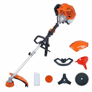 Garvee 43cc Gas String Trimmer, 3-in-1 Weed Wacker & Brush Cutter, 17" Cutting Path, Anti-Vibration, Aluminum Shaft, Shoulder Strap