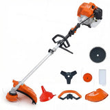 Garvee 52cc Gas Weed Wacker, 3-in-1 String Trimmer & Brush Cutter, Heavy-Duty Gas Powered Lawn Trimmer with Shoulder Strap & Anti-Vibration Handle - Orange