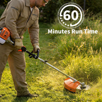 Garvee 52cc Gas Weed Wacker, 3-in-1 String Trimmer & Brush Cutter, Heavy-Duty Gas Powered Lawn Trimmer with Shoulder Strap & Anti-Vibration Handle
