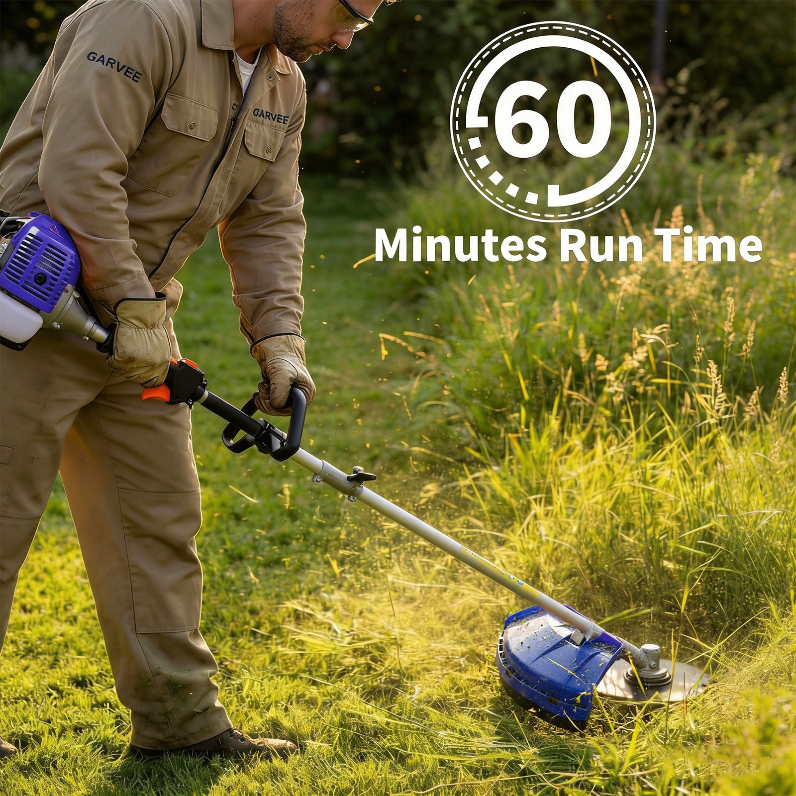 Garvee 3-in-1 Grass Trimmer, Electric String Trimmer & Brush Cutter with Blade & Trimmer Head, Lightweight Lawn Edger for Garden Care