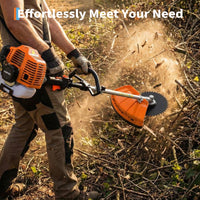 Garvee 52cc Gas Weed Wacker, 3-in-1 String Trimmer & Brush Cutter, Heavy-Duty Gas Powered Lawn Trimmer with Shoulder Strap & Anti-Vibration Handle