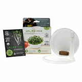 Garvee Mini Microgreens Growing Kit – Salad Mix Sprouting Seeds with Reusable Growing Tray & Coco Coir, Easy Indoor Microgreen Garden, Ready to Harvest in 7–12 Days - 