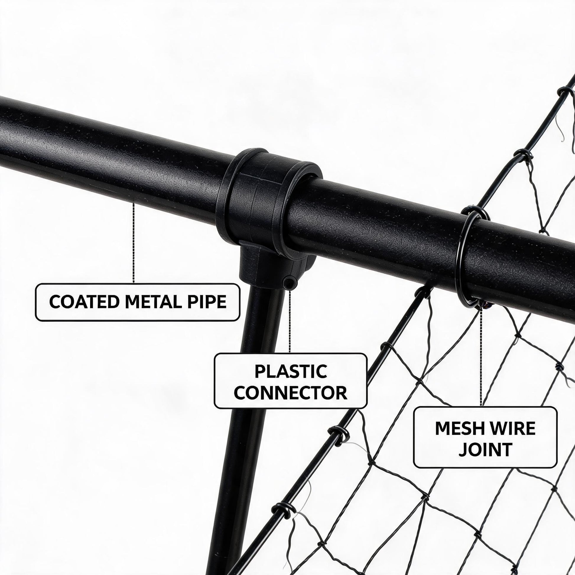 Garvee 5.3'×5.3' Garden Arch Trellis, U-Shaped Metal Trellis for Raised Beds, Cucumbers, Squash, Roses & Climbing Plants