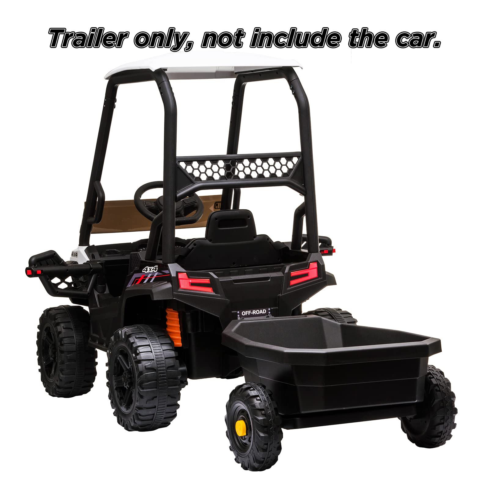 Trailer for 12V Kids Ride On Car Truck w/ Parent Remote Control