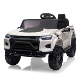 Garvee Ride - P Series: 24V Kids Ride On Car 2 Seater Electric Ride On Toy for Toddlers Battery Powered Truck Car With Remote Control, Battery Display, Handle, Trunk, LED Lights, Music (White) - White
