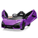 Garvee Ride - P Series: 12V Ride On Car for Kids, Licensed Revuelto Electric Vehicle, Battery Powered Sports Car Toy for Boys & Girls, with Bluetooth, Usb - Purple