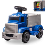 Garvee Ride - P Series: 6V Ride On Truck Toy for Kids Ages 3+ | Electric Dump Truck with Rechargeable Battery, Music & Storage | Indoor/Outdoor 4-Wheeler with Treaded Tires | Ergonomic Seat & Rubber Handle (4.5Ah) - Dark Blue