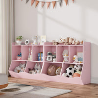 Garvee Kids Toy Storage Organizer, Children Bookshelf with Storage Cubbies, Toddler Toy Shelf for Playroom, Living Room, Nursery for Girls, Pink