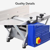 1250W Benchtop Wood Planer, Low Noise, for Wood Planing