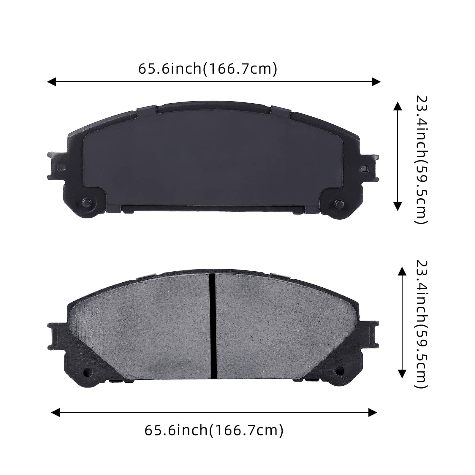 4Pcs Ceramic Brake Pads for Tundra, Sequoia, LX570 - Rear Disc