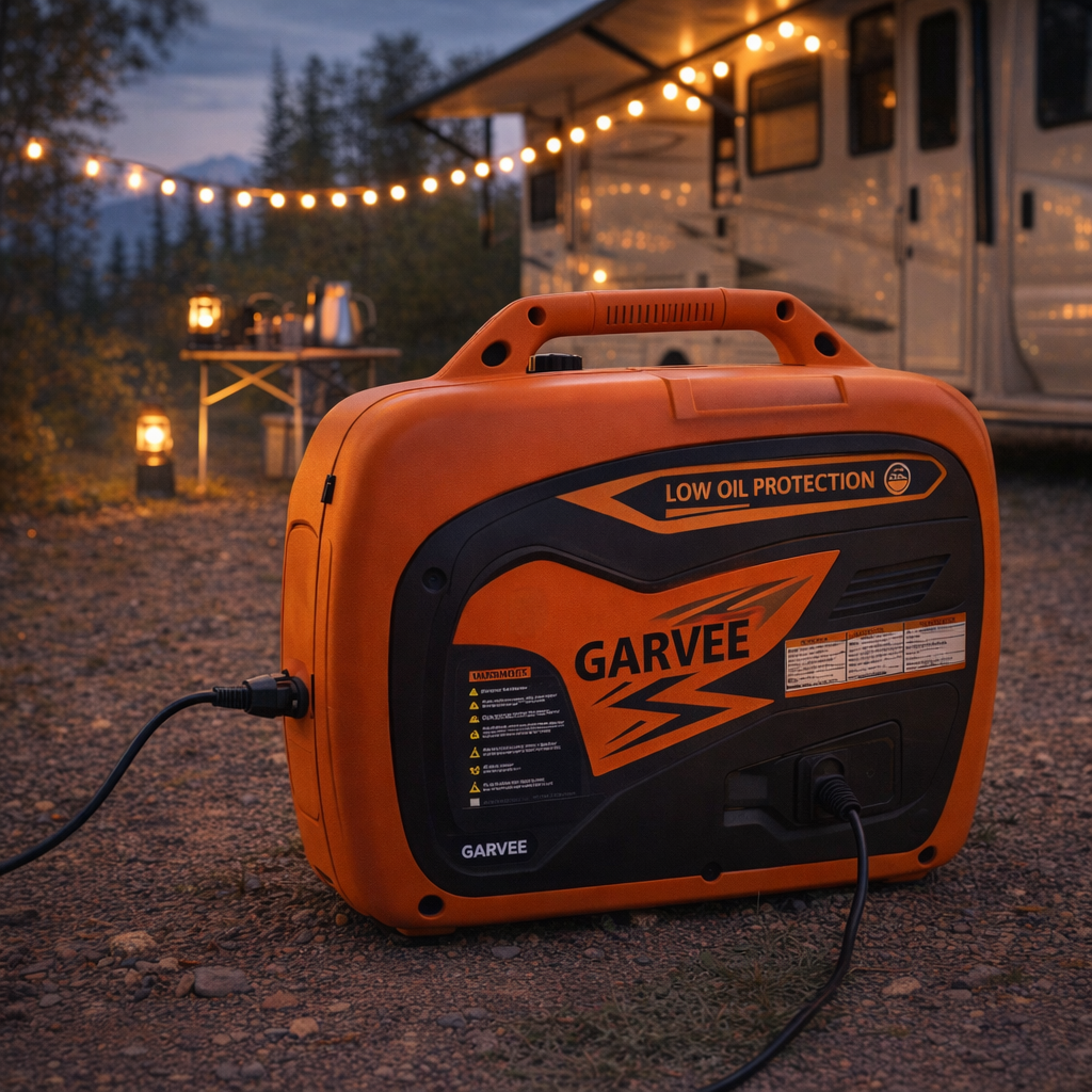 Garvee 4500W Portable Inverter Generator for Automotive Use – Ultra-Quiet, Compact, Reliable Power – Ideal for Home Backup, Camping, Outdoor – GR4500i 3.1kW with CO detector Exported to the United States