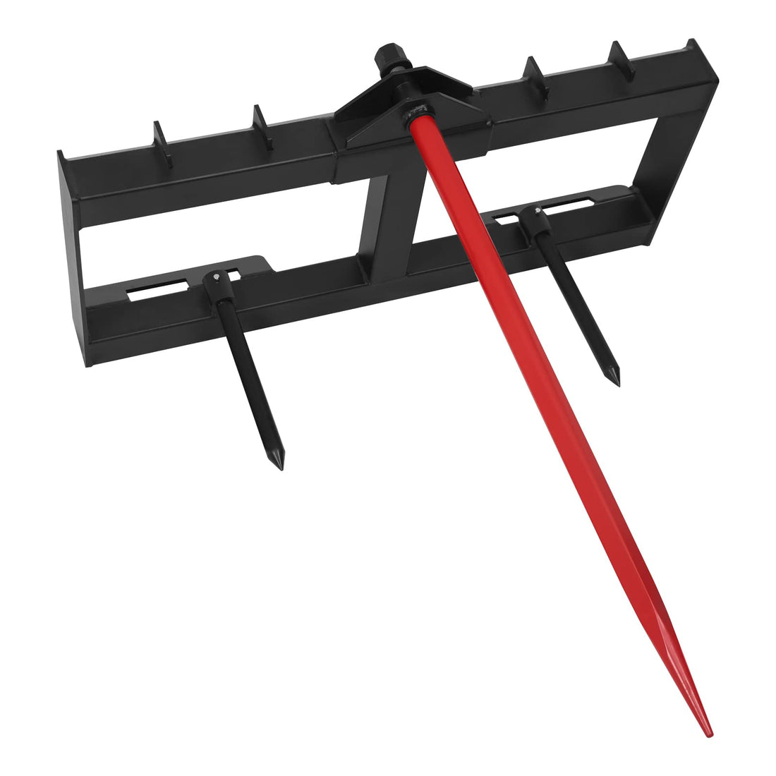 49 Inch Tractor Hay Spear Attachment 3000lbs Capacity for Bobcat Tractors Skid Steer Loader