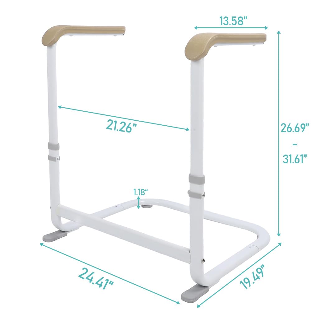 Garvee Stand Assist Aid for Elderly, Support Up to 300Lbs, Adjustable Chair Couch Stand Assist for Home Hospital, Bed Toilet Chair Lift Assist for Seniors, Patients and Disabled, Khaki