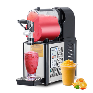 Garvee Commercial Slushie Machine 3L/0.8Gal – Stainless Steel Self-Cleaning Frozen Drink Maker for Coffee Shops, Restaurants, Bars