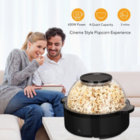16-Cup Electric Hot-Oil Popcorn Maker, Multifunctional for Home