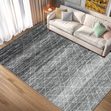 Garvee Modern Indoor Floor Carpet Non Slip Non Shedding Low Pile Area Rugs for Living Room Bedroom Nursery Dorm Home Decor - Gray