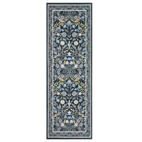 Garvee Floral Washable Runners 2x6 Non-Slip Soft Low-Pile Carpet Boho Flower Pattern Indoor Kitchen Hallway Bath
