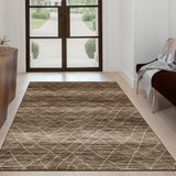 Garvee Modern Indoor Floor Carpet Non Slip Non Shedding Low Pile Area Rugs for Living Room Bedroom Nursery Dorm Home Decor - Khaki