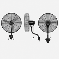 Garvee 26-Inch Wall Mount Fan - High Velocity 4900 CFM Industrial Oscillating Fan with Dual Pull Cord and 3 Speeds, Heavy-Duty Wall Fan for Garage, Workshop, and Patio