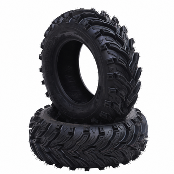 Garvee Set of 2 ATV Trail Tires 6PR Knobby Sport Tires, Tubeless - AT25x8-12-6PR TL MARS