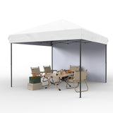 Garvee 10'x10' Pop-Up Canopy Tent - Heavy Duty Commercial Instant Shelter with 4 Sidewalls, One-Person Setup, Outdoor Canopy Tent, Grey - Grey