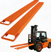 Garvee 84" Forklift Extensions, 4.5" Wide Steel Pallet Fork Sleeves, 4600 lb Capacity, Orange