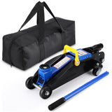 Garvee 2 Ton Hydraulic Floor Jack, Low Profile 4400 Lbs Car Jack, Portable Car Lift Jack, Quick Lift Pump, Heavy Duty Steel Car Hydraulic Trolley Jack , Lift Range 3.35"-13" - Blue