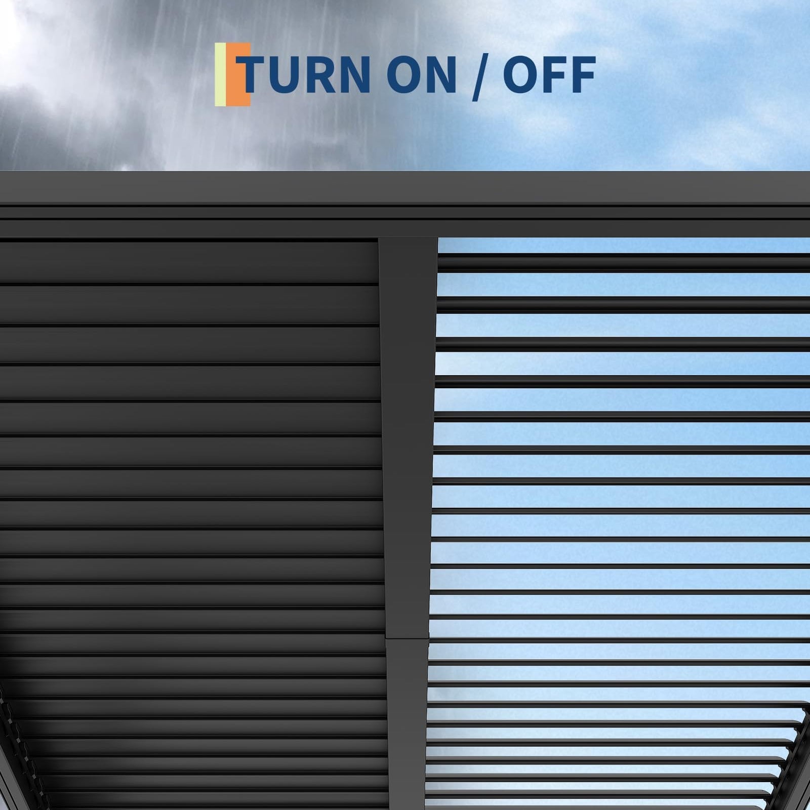 Garvee Louvered Pergola 10' x10' , Outdoor Pergola with Adjustable Louvered Roof, Reinforced Aluminum Frame, Integrated Drainage System, Hardtop Gazebo for Patio, Deck, Gray