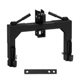 Garvee 3-Point Quick Hitch for Cat 0 & 1 Tractors - 3000 lbs Lift, 2" Receiver, 3" Steel Tubing, Adjustable 15"-18" Level, Black, Easy Install - Black