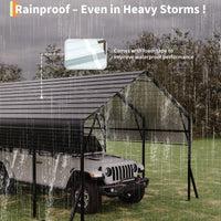 Garvee 13' X 26' X 11' Heavy Duty Metal Carport Kit – Reinforced Frame & Anchors – 100MPH Wind & 35PSF Snow Rated – Shelter for 2 Cars, Trucks, Boats, RVs, Tractors – Easy Assembly