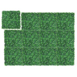Garvee Artificial Grass Wall,24Pcs 20x20Inch Grass Wall Panels 4 Layers Greenery Wall 2.0" with 100 Zip Ties, No Odor Artificial Grass Backdrop for Indoor Outdoor Privacy - Green