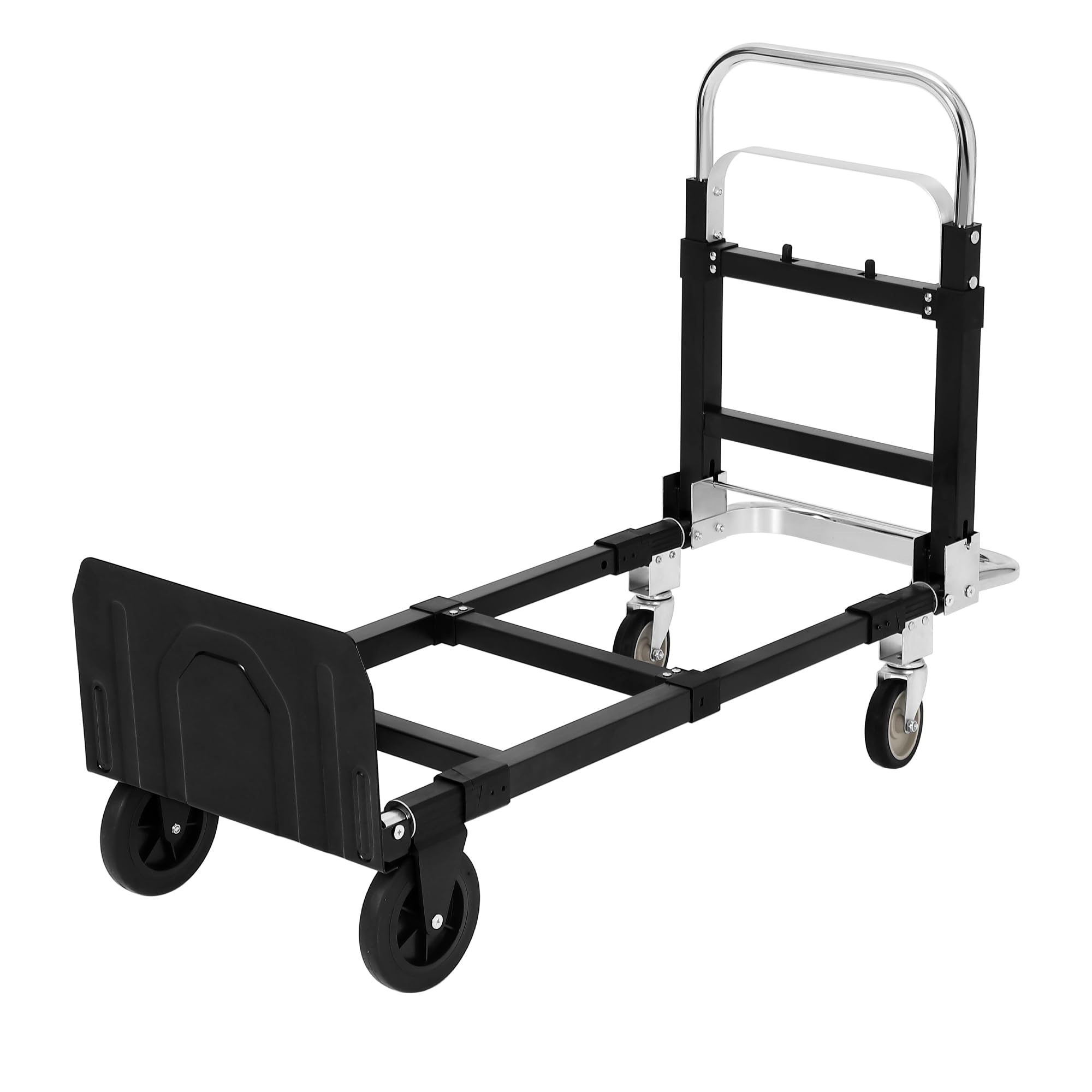 Garvee 660 LB Capacity Folding Hand Truck Heavy Duty 2-in-1 Carbon