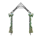 Garvee 7.87x3.93Ft Metal Garden Arch Trellis for Climbing Plants, Outdoor Weddings, and Decor - Weather-Resistant Arbor for Patio, Backyard, and Garden