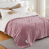 Garvee Electric Blanket King Size Dual Control - Thick Tufted Sherpa Heated Blanket with 10 Heat Levels, 10 Time Settings, ETL Certified, Fast Heating Blanket for Home Use, Dusty Pink - Dusty Pink