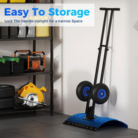 Garvee 29"W X 19.68"H Snow Pusher Shovel with Wheels,Heavy Duty Steel Snow Shovel with Wheels,Angled Blade Efficient Snow Removal With5-Position Angled Blade & Adjustable Handle for Doorway, Sidewalk