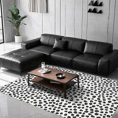 Garvee Leopard 8x10 Rug - Washable Animal Print Rug, Large Living Room Carpet, Soft Non-Slip Surface, Non-Shedding Brown Carpet, Ideal for Office Dormitory Bedroom - Dark Gray