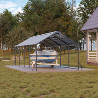 Garvee 11'x20'x9' Vertical Roof Metal Carport, Heavy Duty Steel Car Ports for All-Weather, for Full-Size Pickup Trucks, Boats, and Tractors