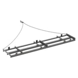 Garvee 8FT Drag Harrow for ATV Tractor UTV, Heavy-Duty Steel, Adjustable Width, 6FT Chain Link, Tow Behind Landscape Rake, Yard Field Driveway - Gray