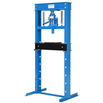 Garvee 20 Ton Hydraulic Press, Heavy Duty H-Frame Floor Shop Press with Adjustable Worktable for Auto Bending & Stamping, Blue