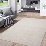 Garvee Cream White 3x5 Small Bedroom Rug Machine Washable Low Pile Non Slip Sturdy High Quality Pet and Kids Friendly Cream Living Room - Cream White