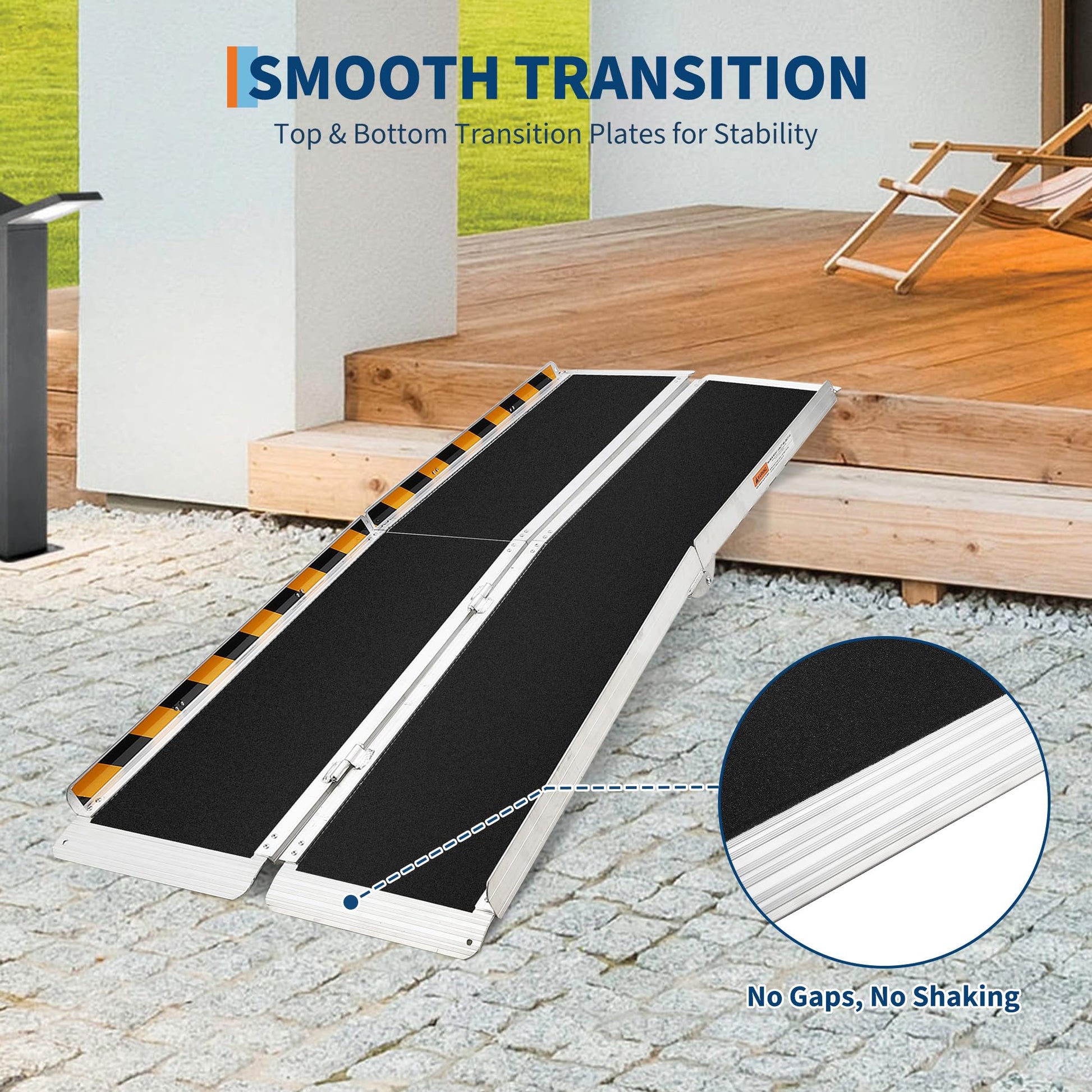 Garvee threshold ramp smooth transition plates for stable step and doorway access