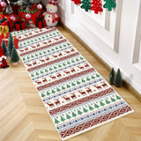 Garvee Christmas Multicolor Hallway Runner Rug 2x6 Low Pile Non-Slip Rubber Backing Washable Boho Accent for Living Room Bedroom - Colorful