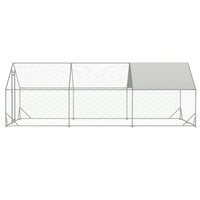 Garvee Chicken Coop Large Metal Chicken House,Walk-in Poultry Cage Chicken Run Pen Dog Kennel Duck House with Waterproof and Anti-Ultraviolet Cover (XL(10' L x 20' W x 6.56' H))