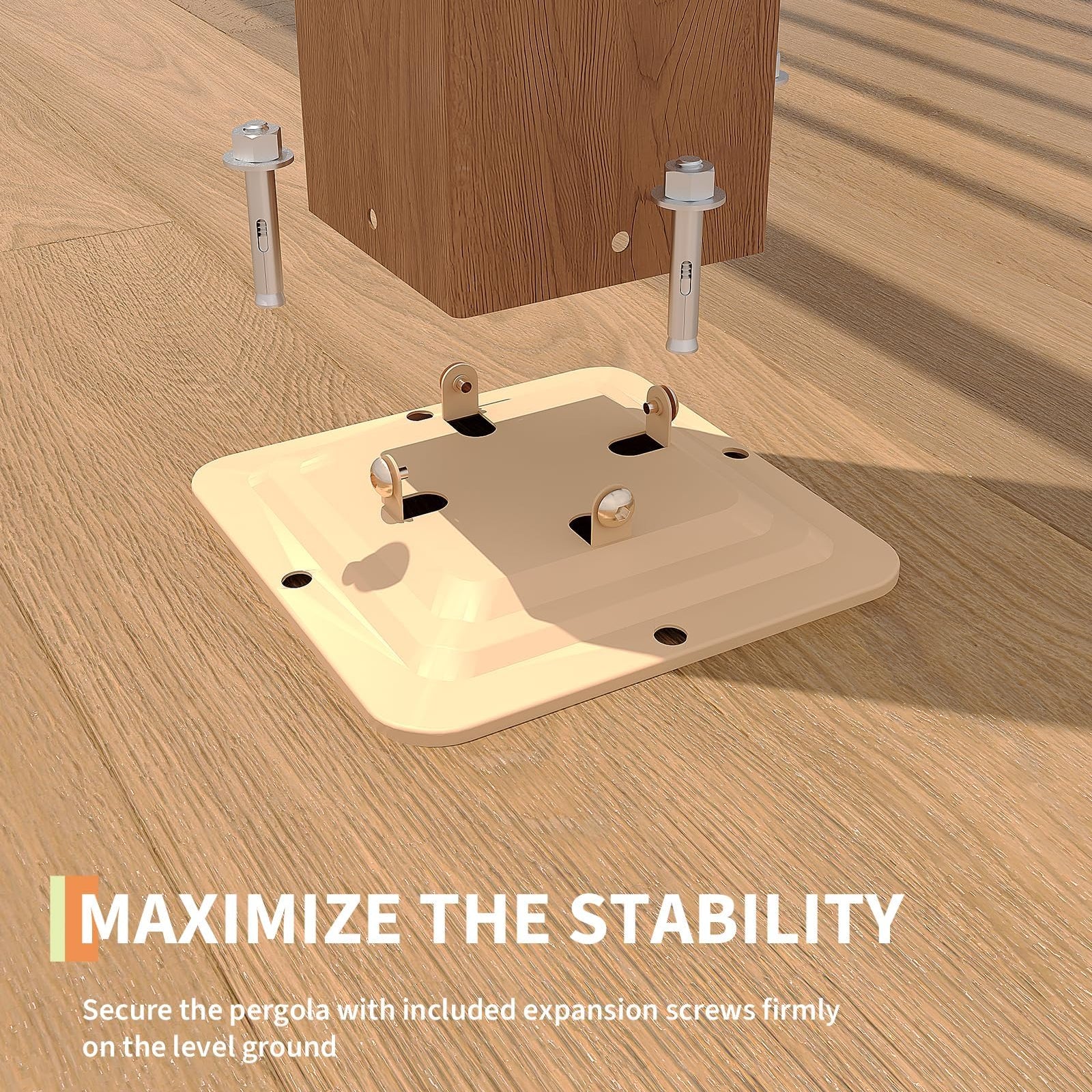 Garvee Adjustable Roof & Integrated Drainage - Aluminum Louvered Pergola Gazebo - Reinforced Frame for Patio, Deck, Backyard, Garden - Durable Outdoor Hardtop Shelter - Wood Grain Color, 10x12FT