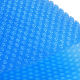 Garvee Rectangle Pool Solar Cover 16ft x 24ft 300μm Heat Retaining LDPE Durable UV Resistant Fits In-Ground Above-Ground Pools - Blue