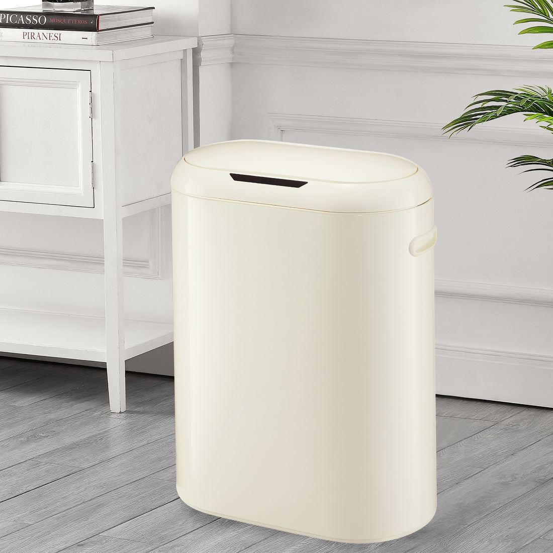 Garvee Automatic Trash Can with Lid, 13 Gallon Smart Trash Can, 50L Motion Sensor Trash Can for Bedroom, Bathroom, Kitchen, Office
