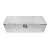 Garvee 48 Inch Aluminum Truck Tool Box, Diamond Plate Trailer Pickup Atv Truck Bed Storage Toolboxes w/Lock & 2 Keys, Rectangle, Silver - 