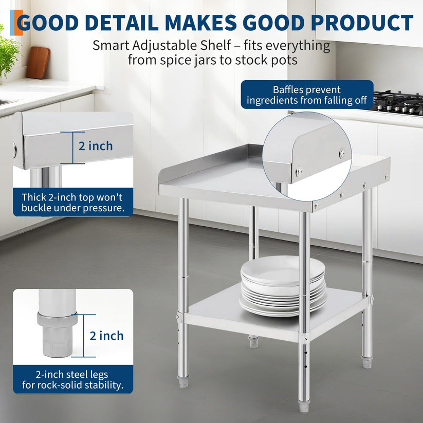 Adjustable legs and leveling feet for uneven floors